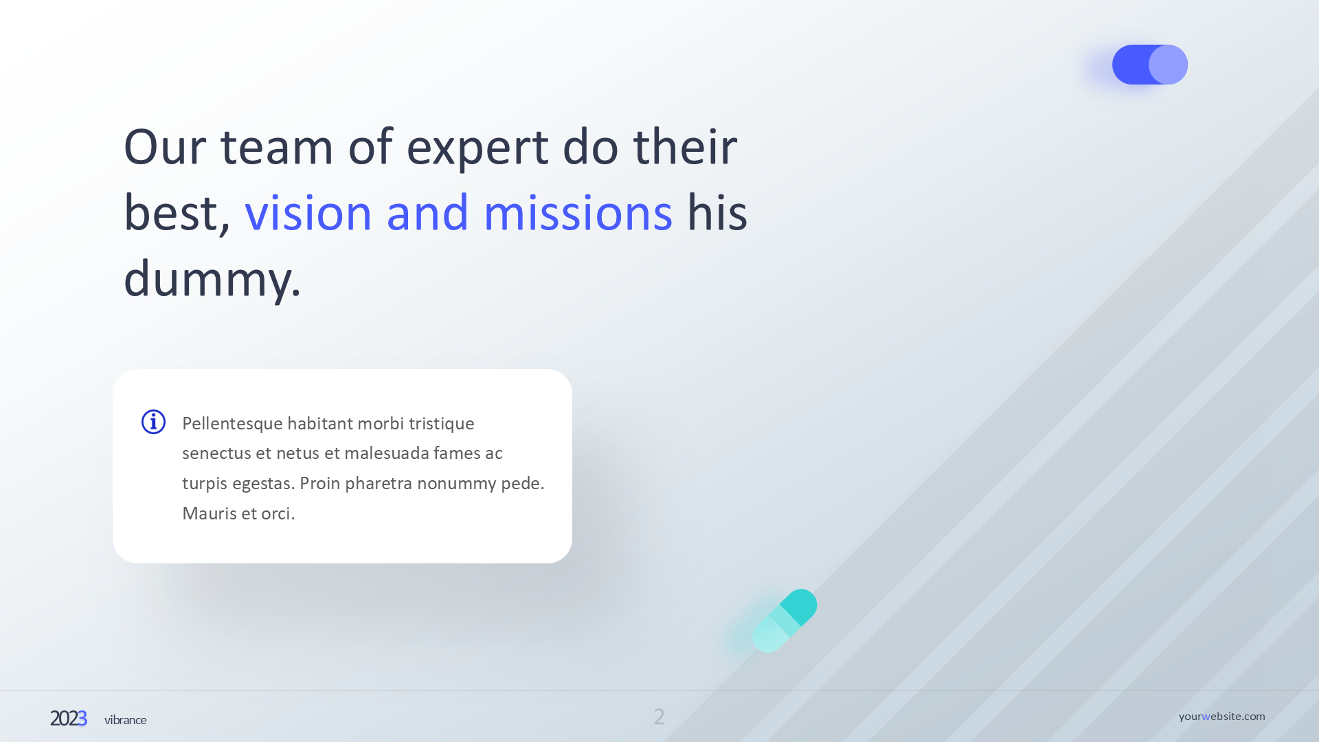 Vision Mission Light slide 2